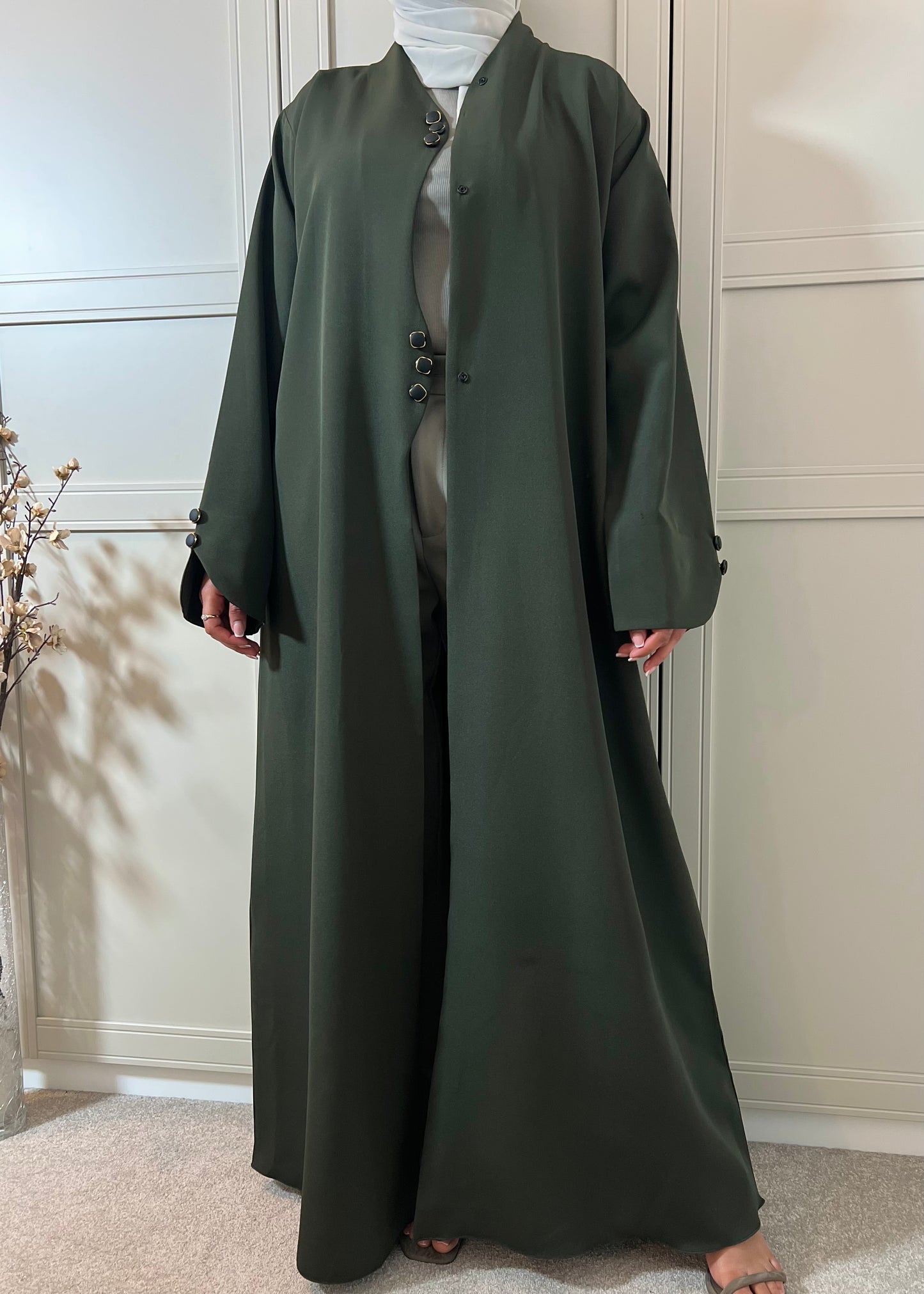 Malika Abaya - Deep Khaki