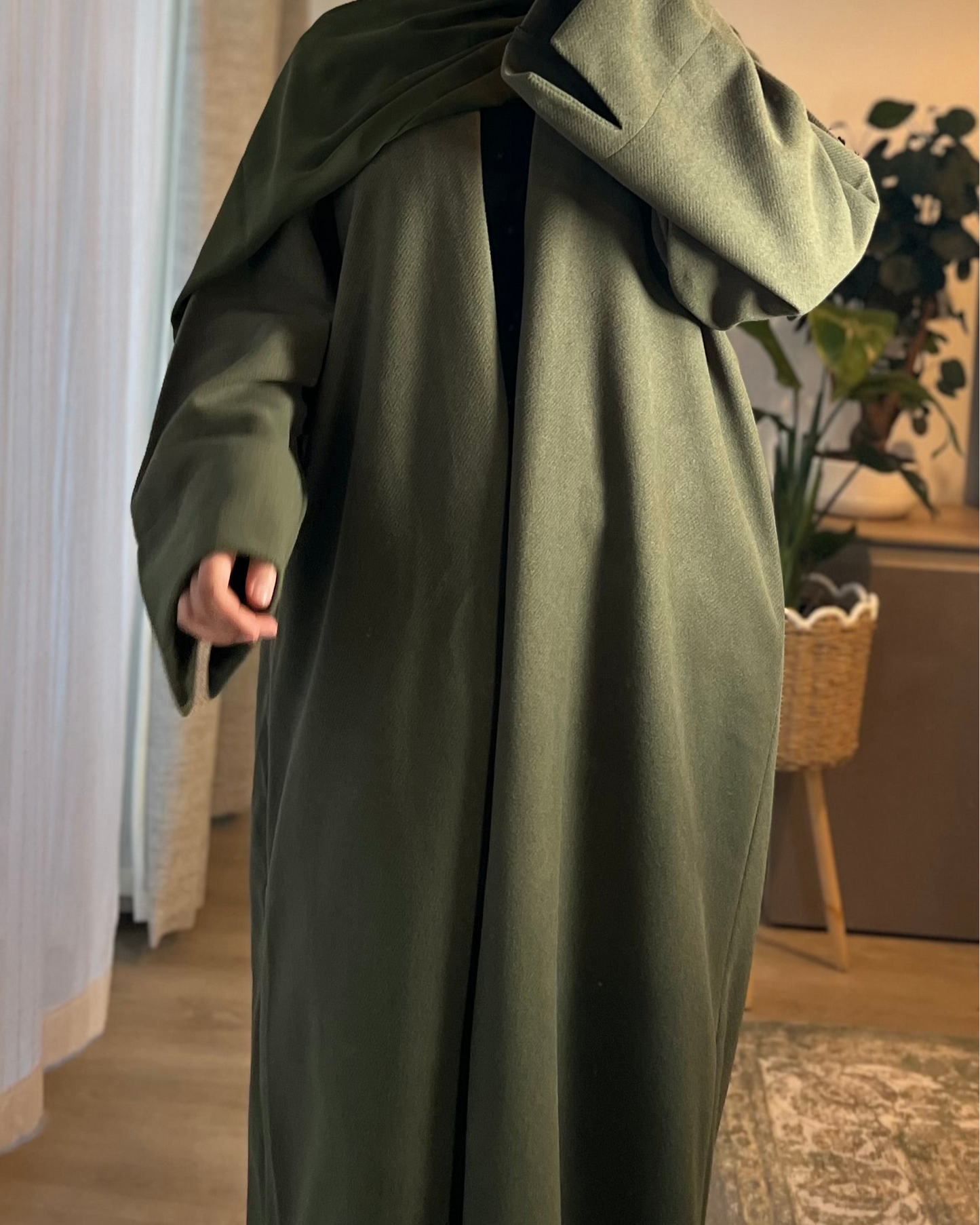 Coat Abaya - Zaytoun Khaki