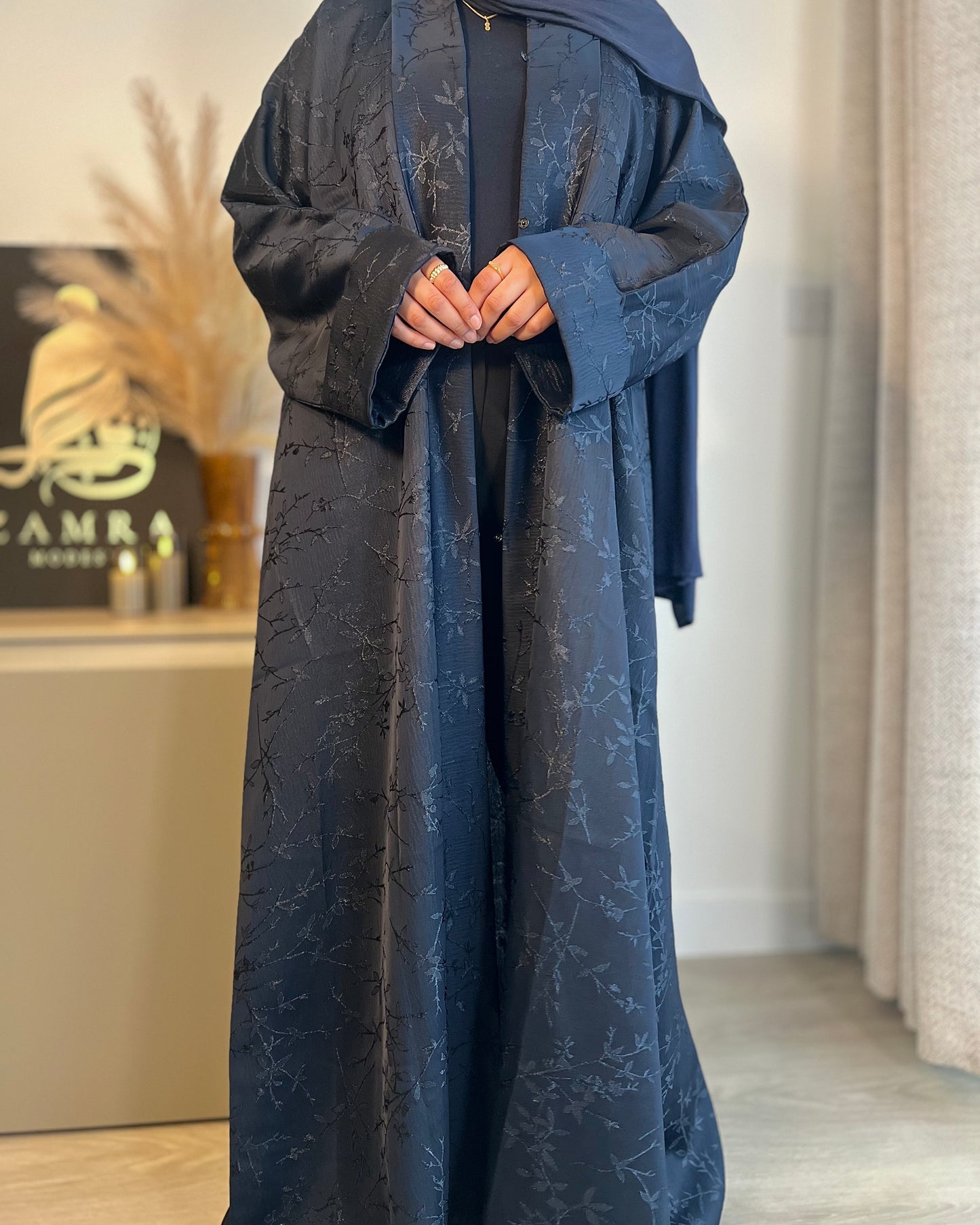 Zahour Abaya - Deep Navy
