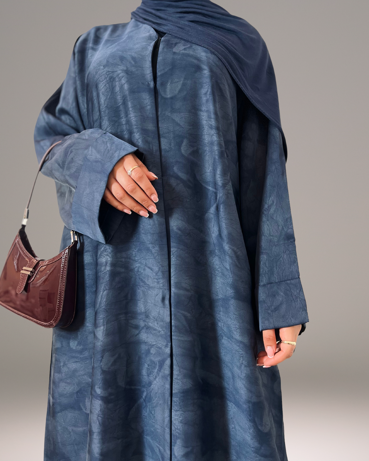 Layal Color Layal Abaya - Navy Blue – Zamra Modest