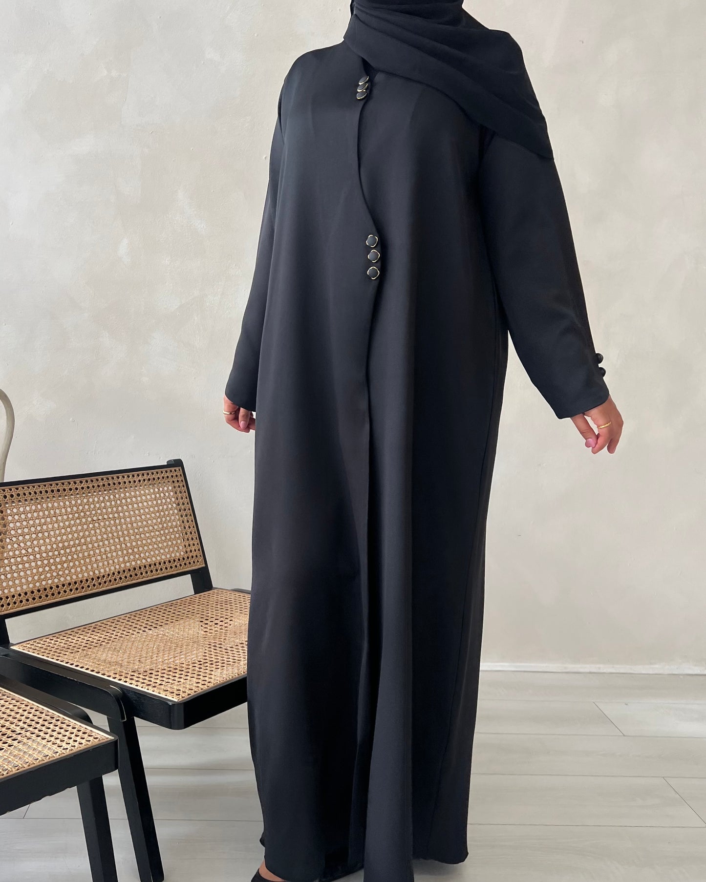 Malika Abaya -  Timeless Black