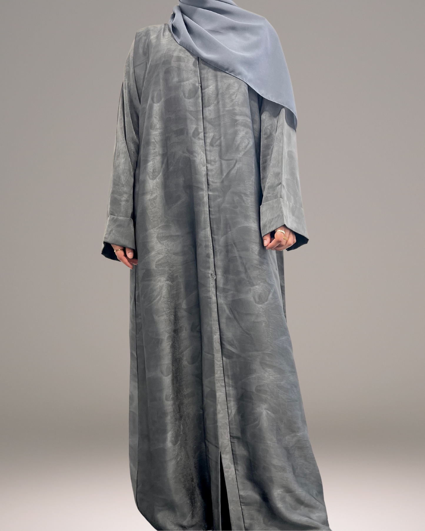 Layal Abaya - Silver Grey