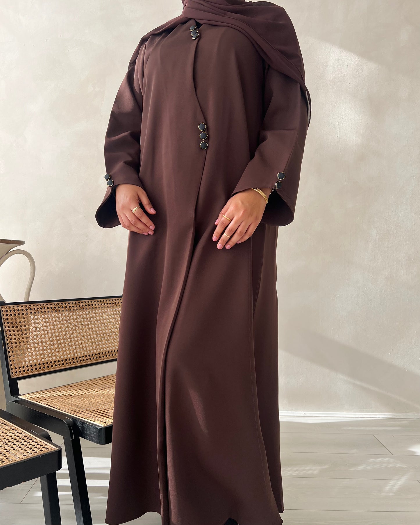 Malika Abaya - Brown