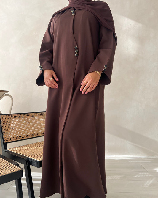 Malika Abaya - Brown
