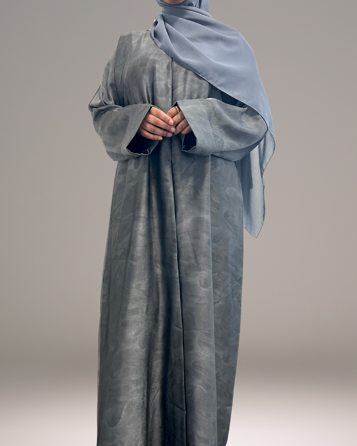 Layal Abaya - Silver Grey