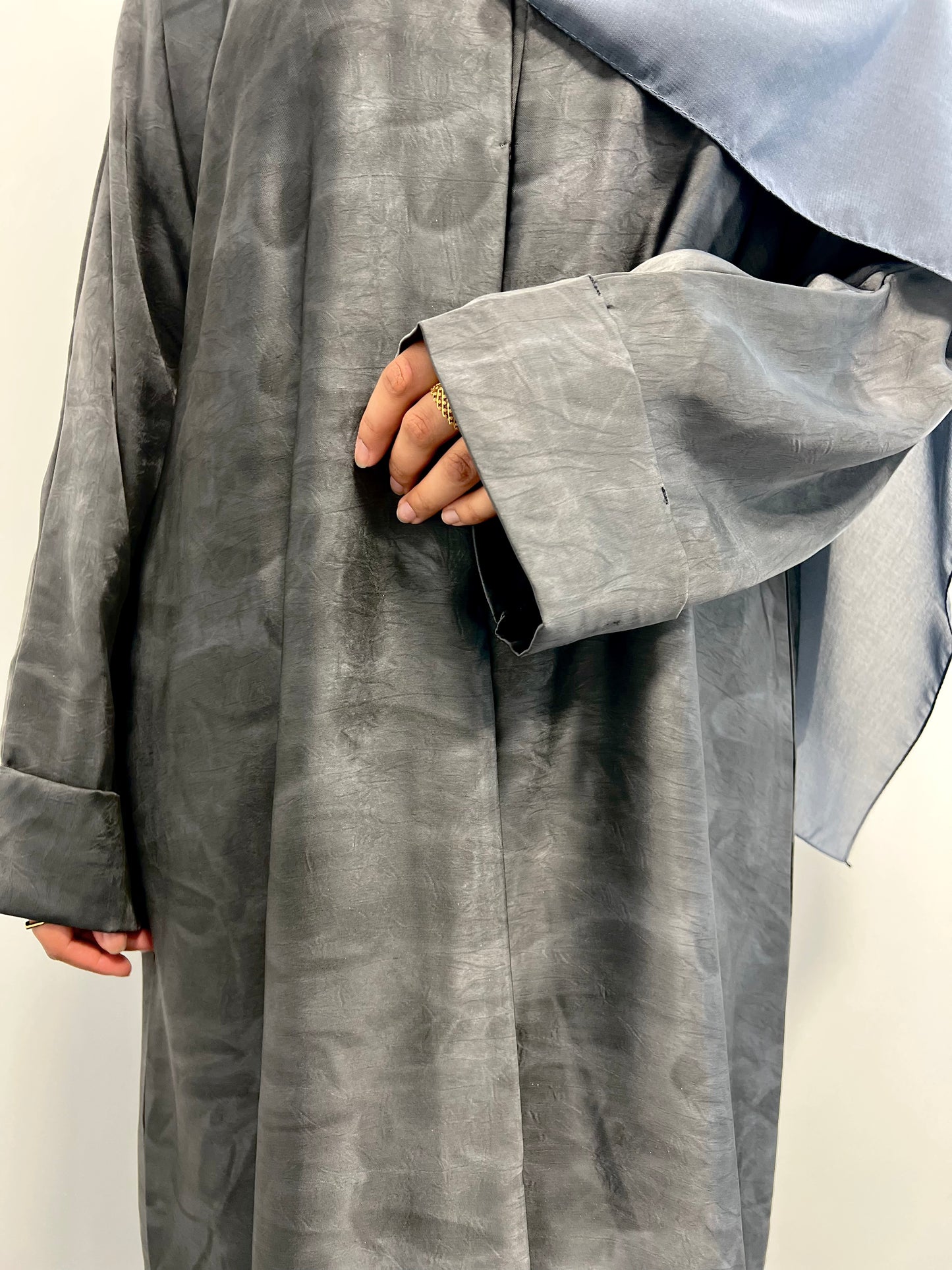 Layal Abaya - Silver Grey